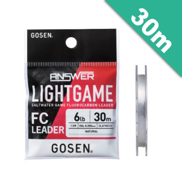 Gosen Answer Light Game Fluorocarbon Leader 30mt