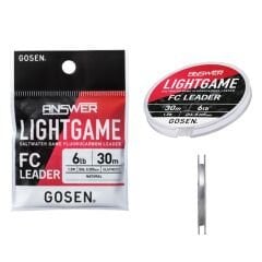 Gosen Answer Light Game Fluorocarbon Leader 30mt